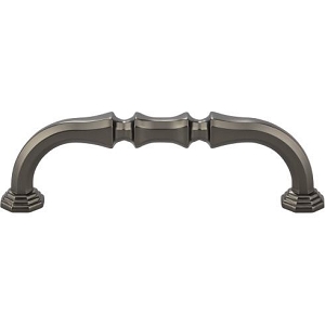 Top Knobs Chareua TK341AG Chalet Pull 3 3/4 Inch CC Ash Gray